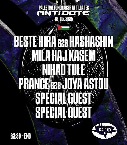 ANTIDOTE Palestine Fundraiser at Tilla Te